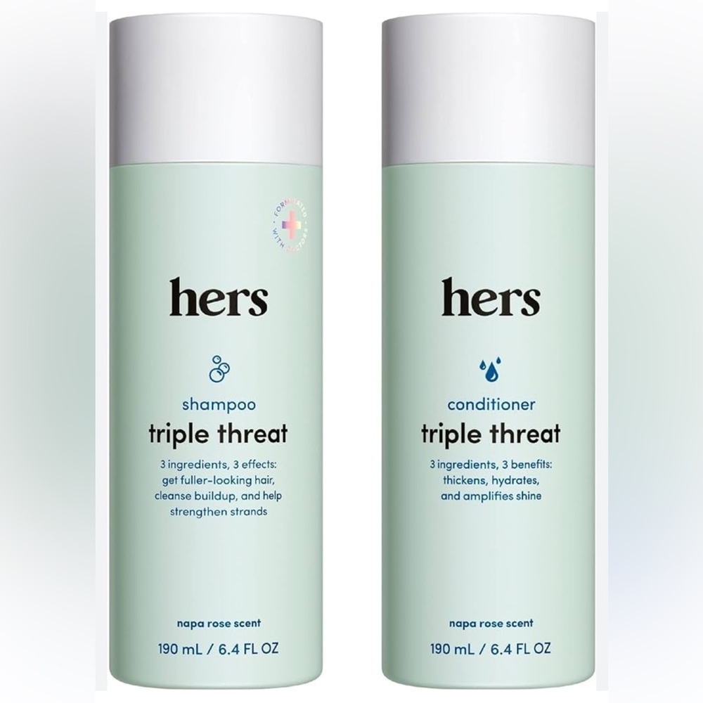 Hers Triple Threat Shampoo & Conditioner Set
